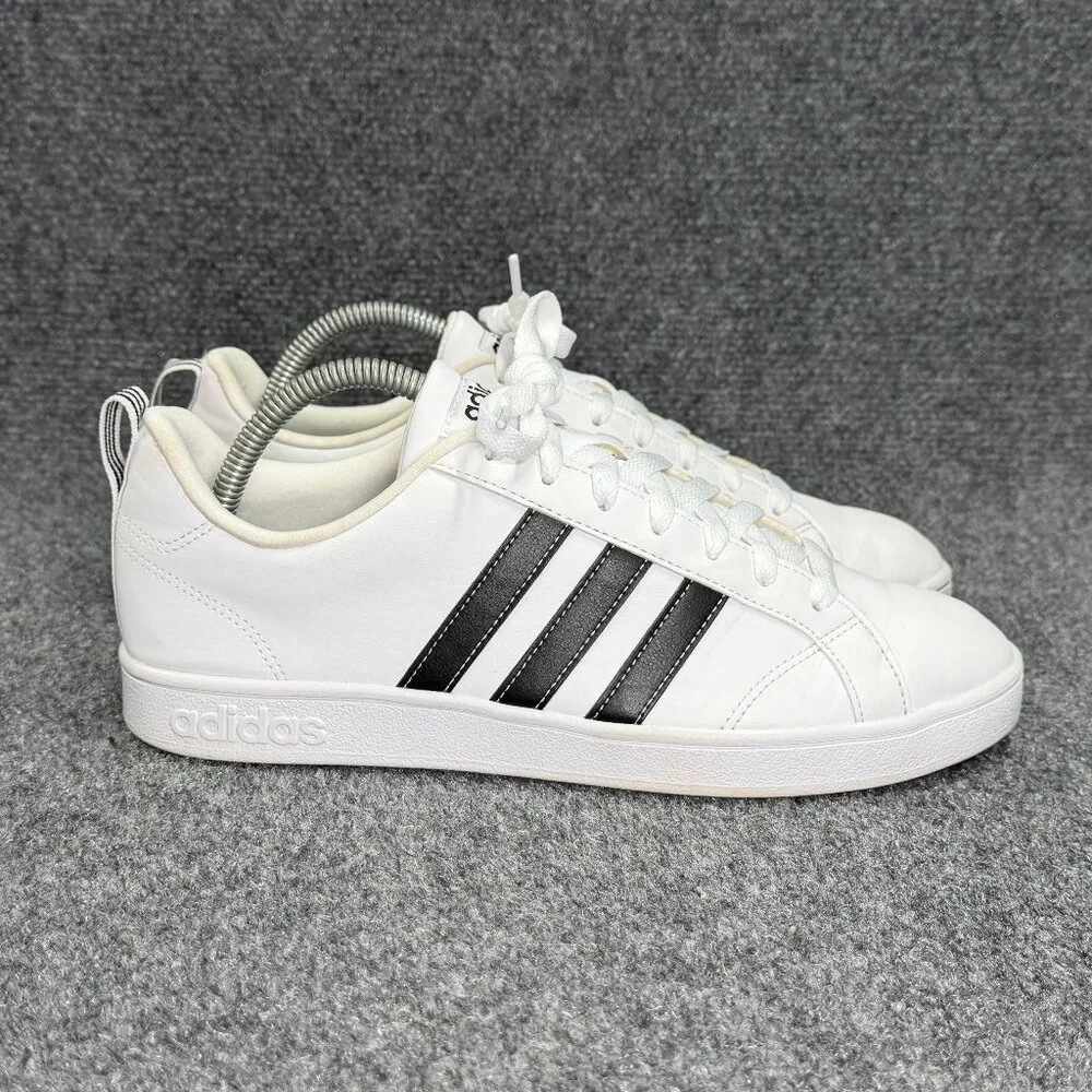Adidas VS Advantage Sneakers Women's Size 9 White Black Athletic Low‎ Lace Shoes